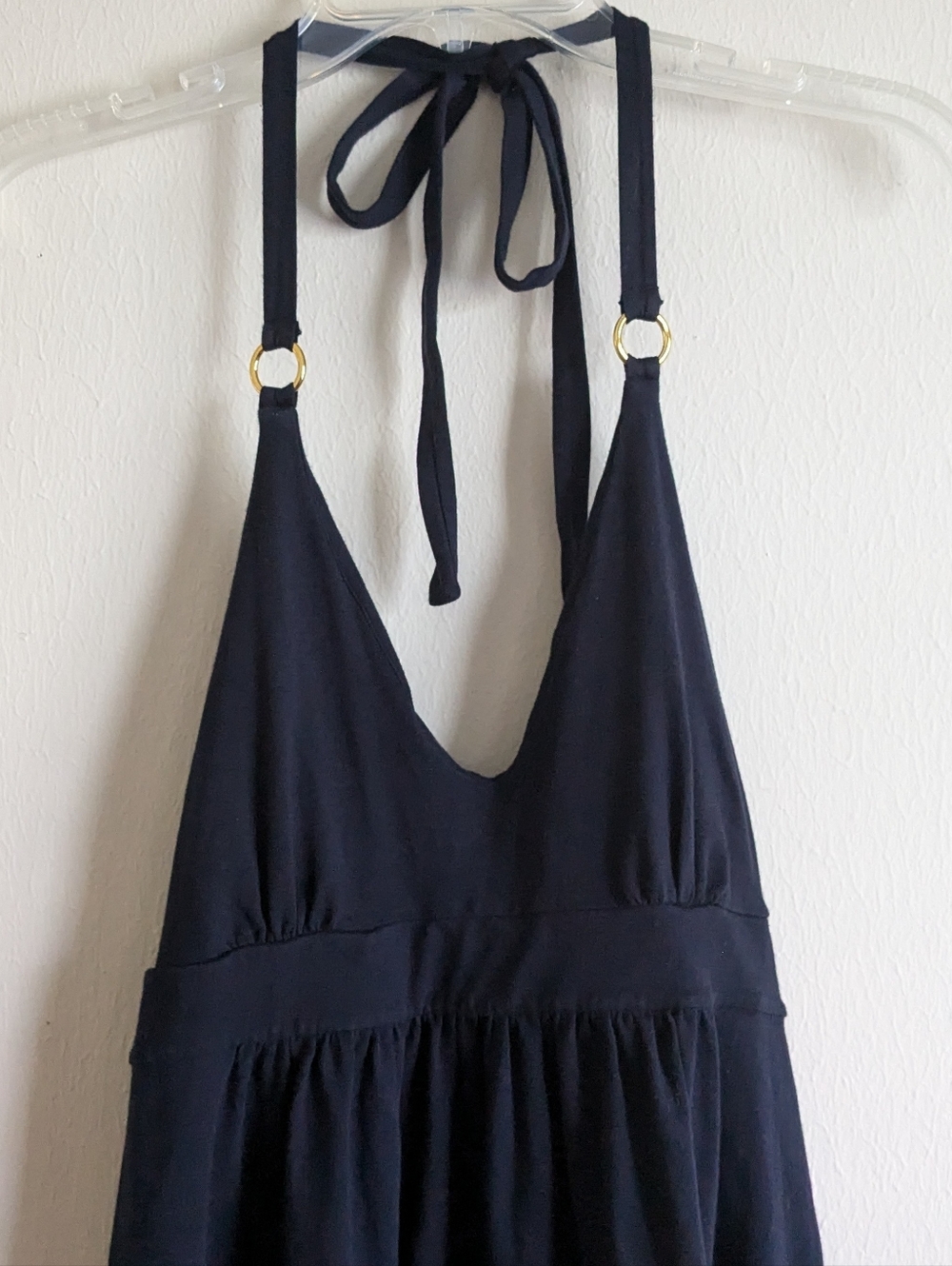 Victoria Secret Bra Tops Halter Dress Navy Blue Sz M - Picture 3 of 10
